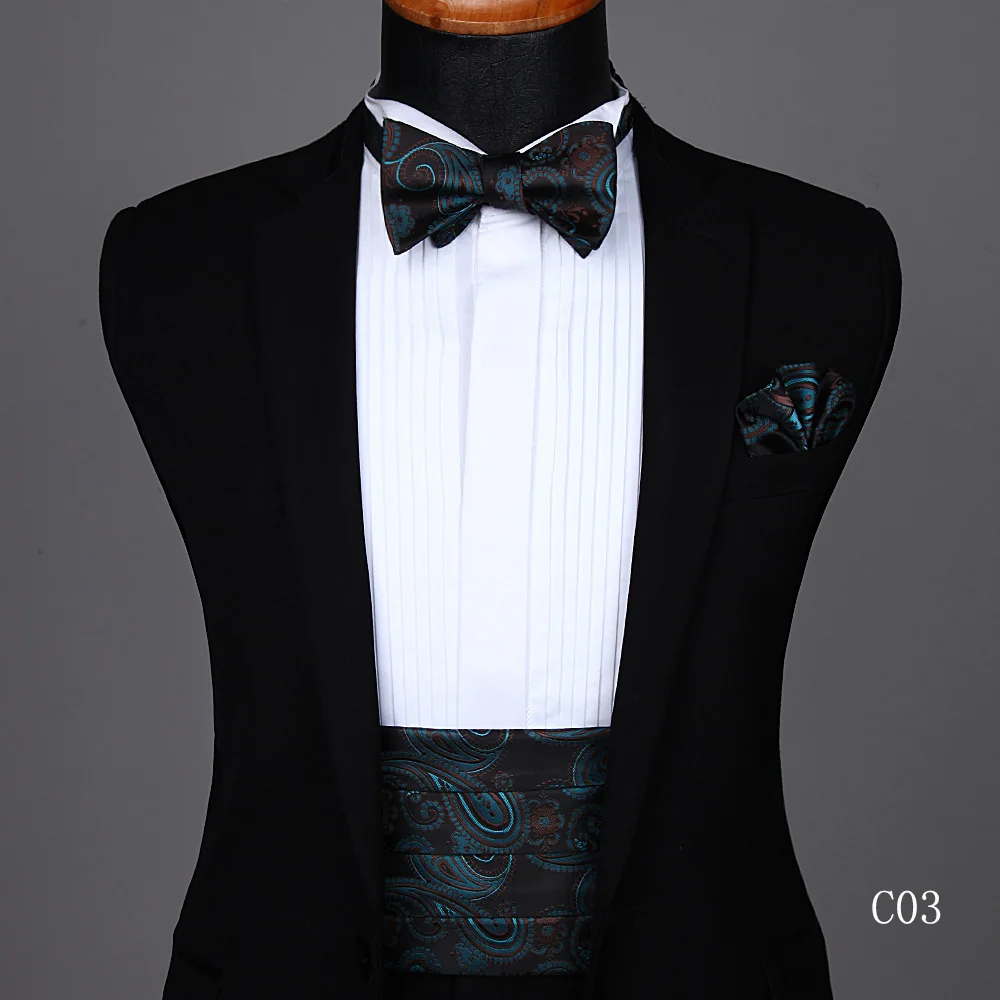 Dogs Cummerbund and Bowtie Set
