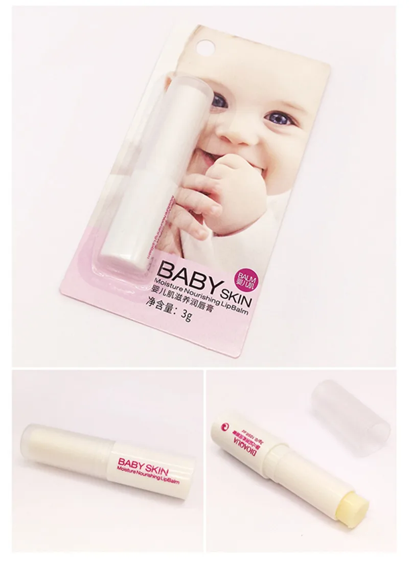 BIOAQUA Baby Skin натуральная растительная эссенция увлажняющий бальзам для губ Восстанавливающее Средство против морщины вокруг губ защита от старения бальзам для губ Уход за кожей губ