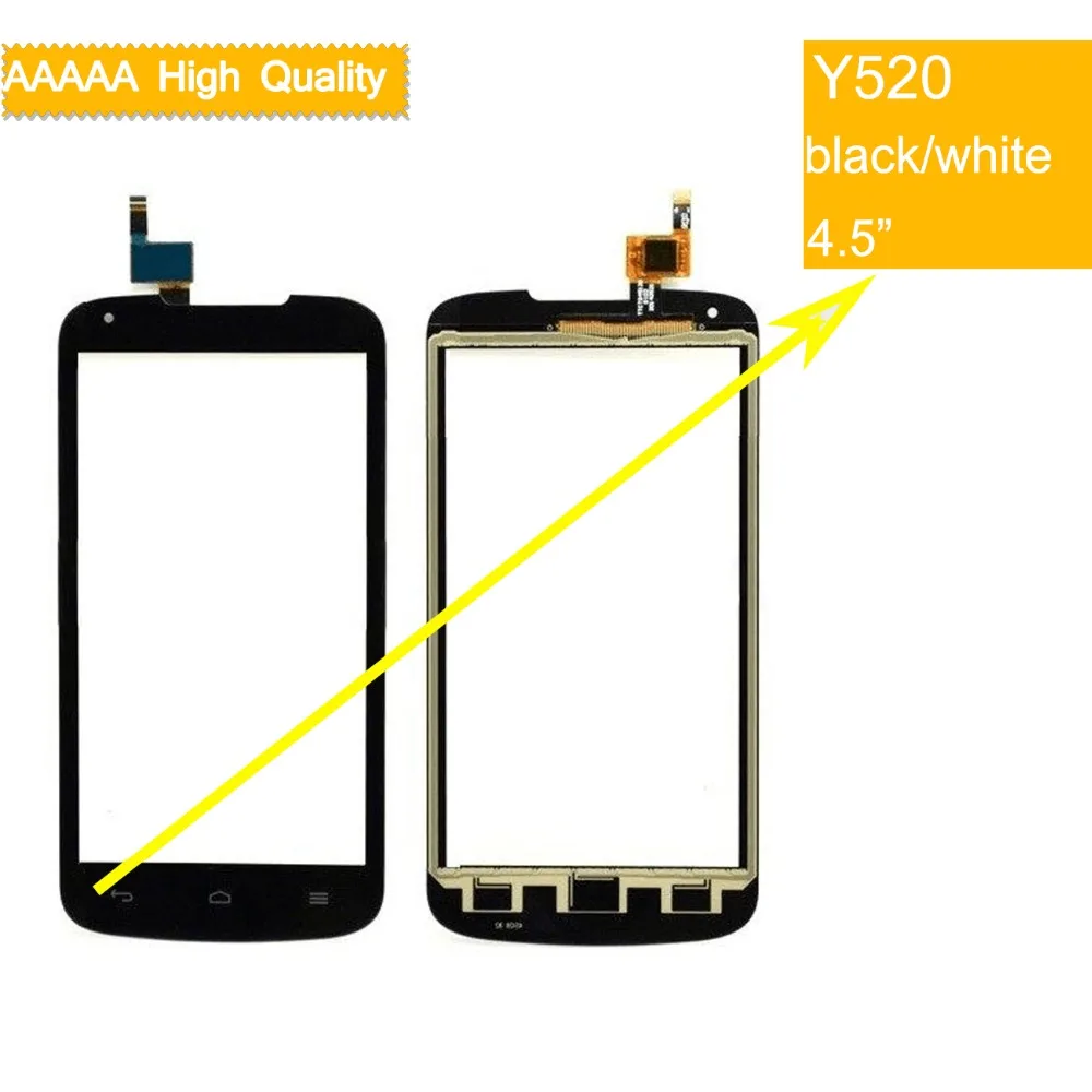 Felfial 10 шт./лот Y520 сенсорный экран для huawei Ascend сенсор дигитайзер Стекло Объектив