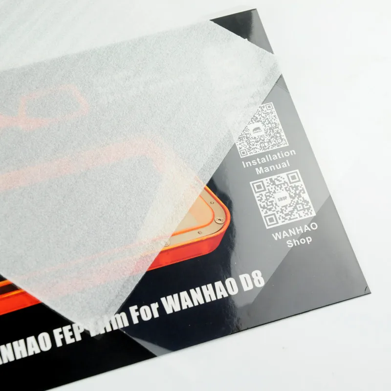 D8 FEP пленка лист Wanhao оригинальные запасные части 0 15 мм * 200 270 мм|Детали и