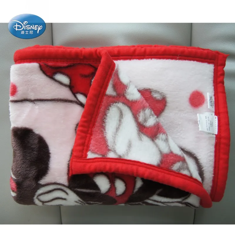 Красное одеяло с Микки Маусом и Минни Маус, маленький плед 70x100 см для маленьких мальчиков и девочек, детское летнее одеяло для кроватки
