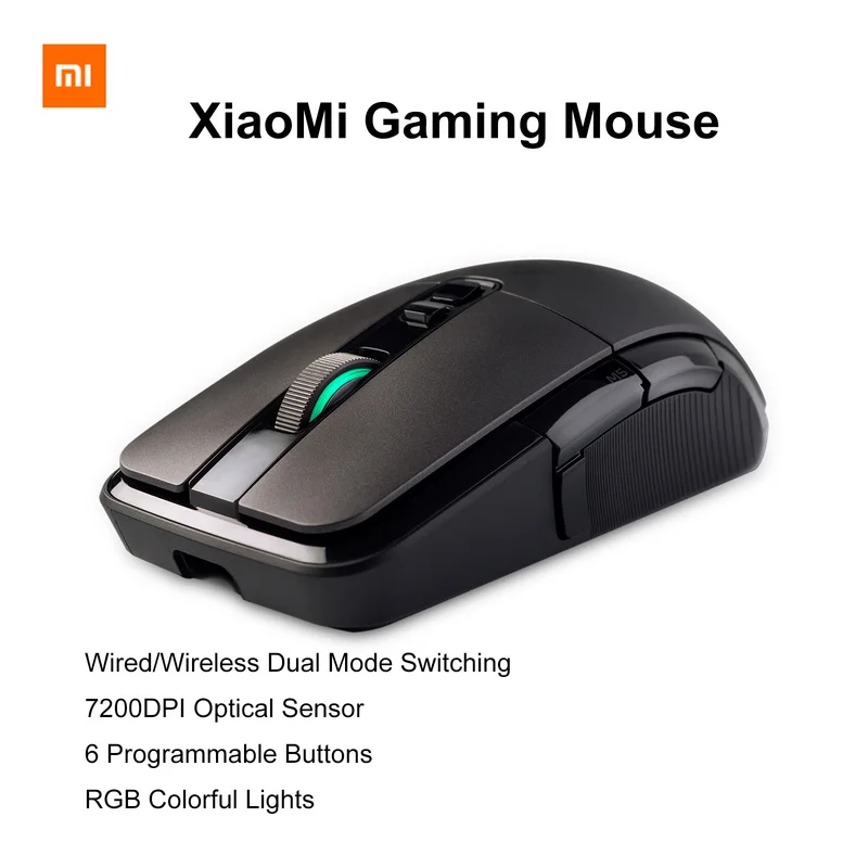 Игровая мышь xiaommi Проводная/Беспроводная 7200DPI 6 программируемых кнопок 150