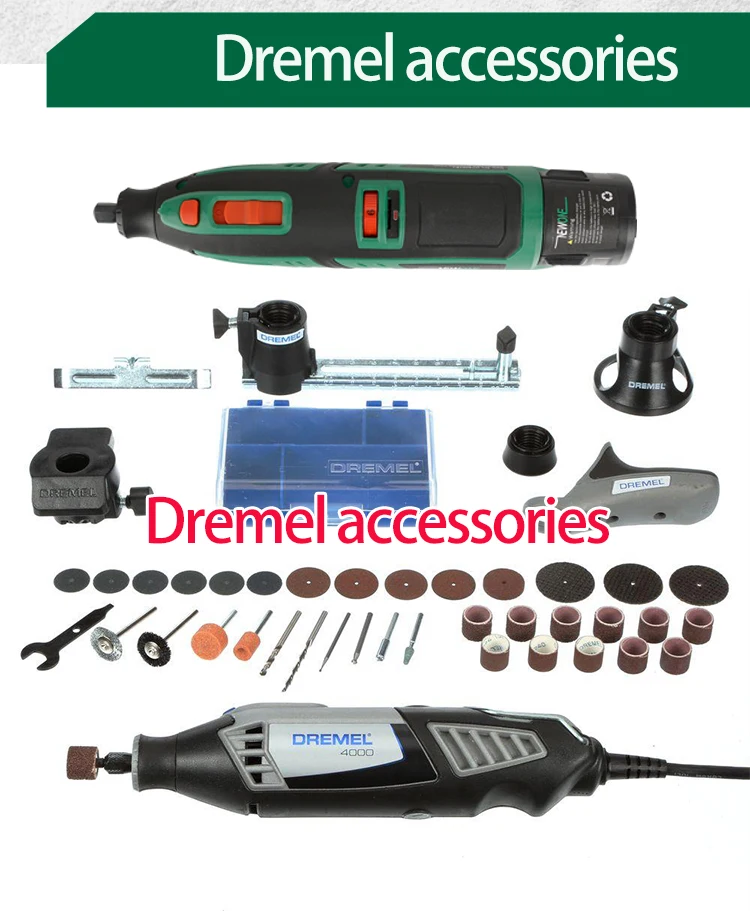 Инструмент Dremel на литиевой батарее 5000-25000/мин, вращающийся инструмент с переменной скоростью, электрическая мини-дрель, 6 скоростей, 13 аксессуаров