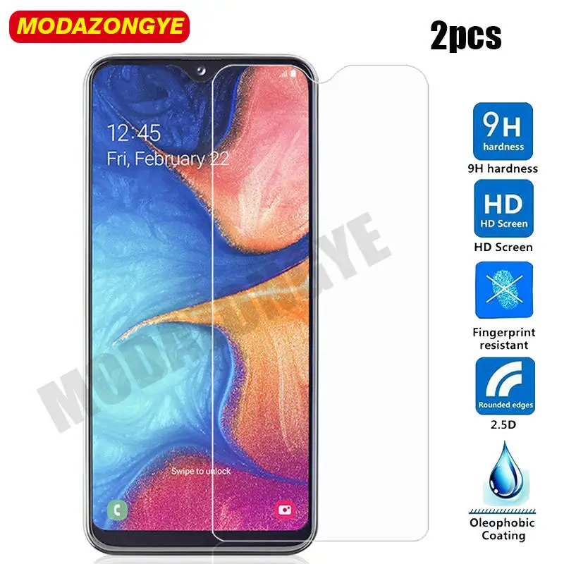 Закаленное стекло для Samsung A20E A202F 2 шт. Защитная пленка экрана Galaxy A202 стеклянная