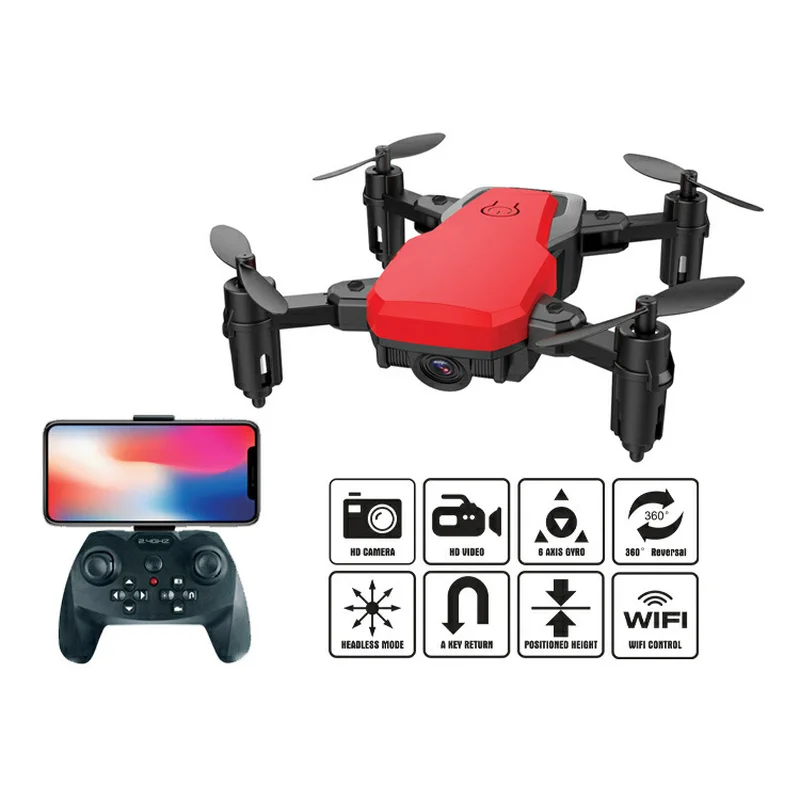 

Z10 Mini folding aircraft WIFI FPV With Wide Angle HD Camera High Hold Mode Foldable Arm RC Quadcopter Drone for children