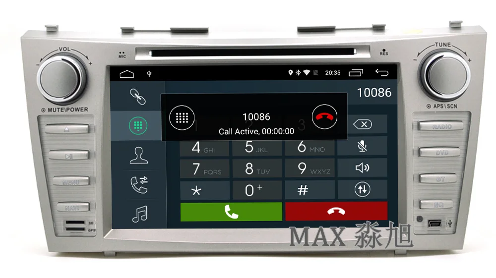 Top 2din 2G+16G Car DVD Player for Toyota CAMRY AURION v40 2007 2008 2009 2010 2011 with Radio DAB+ BT swc GPS free map 4G WIFI 8