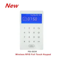 Фокус 433 МГц 868 Сенсорный экран Беспроводной RFID клавишная панель обезоруживающая Сигнализация хост с помощью RFID Клавиатура с метками встроенный литиевый аккумулятор
