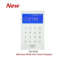Nice Design Touch Screen RFID Wireless keypad To Control Alarm System Built in lithium battery