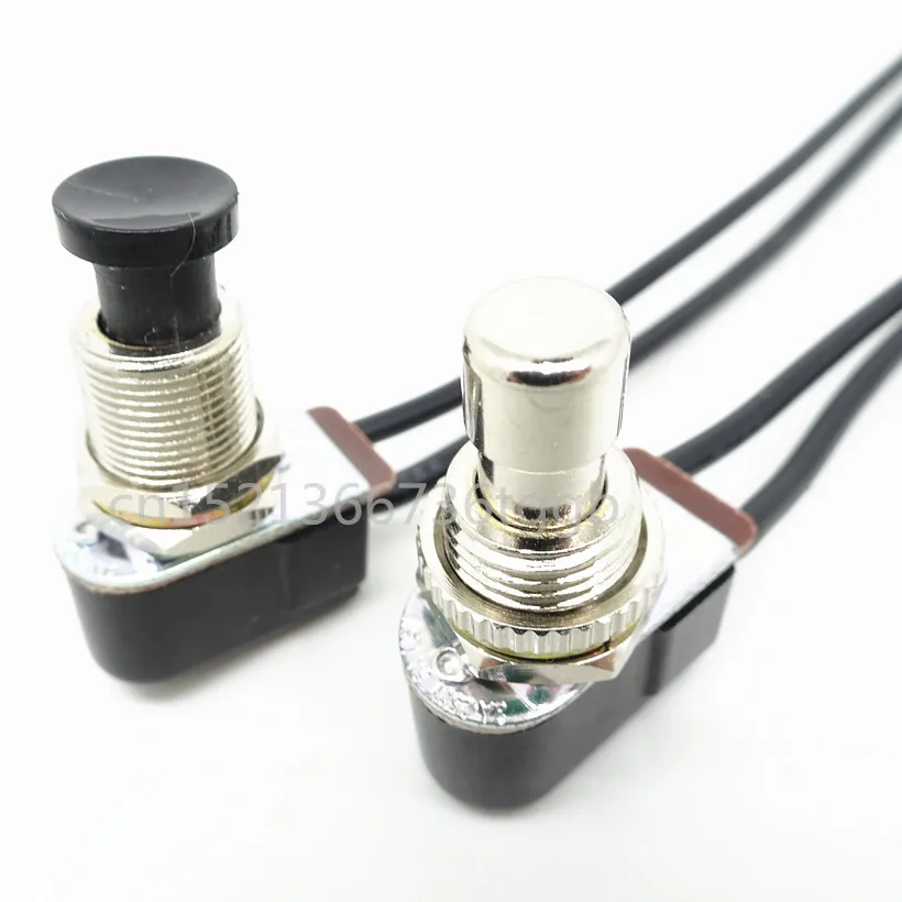 

SPST effect foot switch pin no lock guitar switch with line emergency stop metal button speaker control pedal self reset