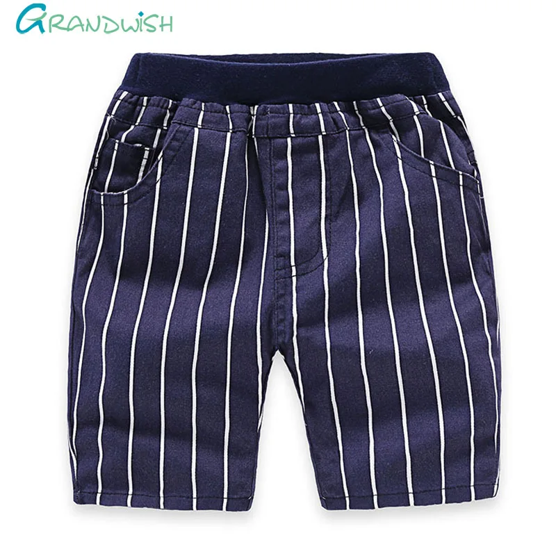 Grandwish Toddler Boy s Summer Stars Denim Pants Children Striped Washing Shorts Patchwork Casual Shorts for