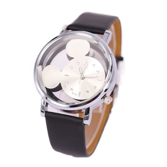 Mickey Mouse watch double-sided hollowed Mickey watch Mickey Mouse children's Wa Mickey Mouse watch double-sided hollowed Mickey watch Mickey Mouse children's Wa