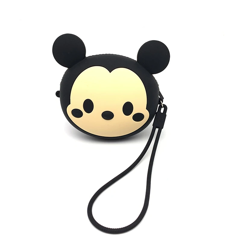 3D Cartoon Soft Silicone Earphone Bag for Girls Kids