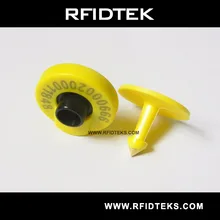 AET02 RFID ушные метки для животных для идентификации животных ISO 11784 и 11785, отвечающих требованиям FDX-B 134,2 кГц с EM4305 чип