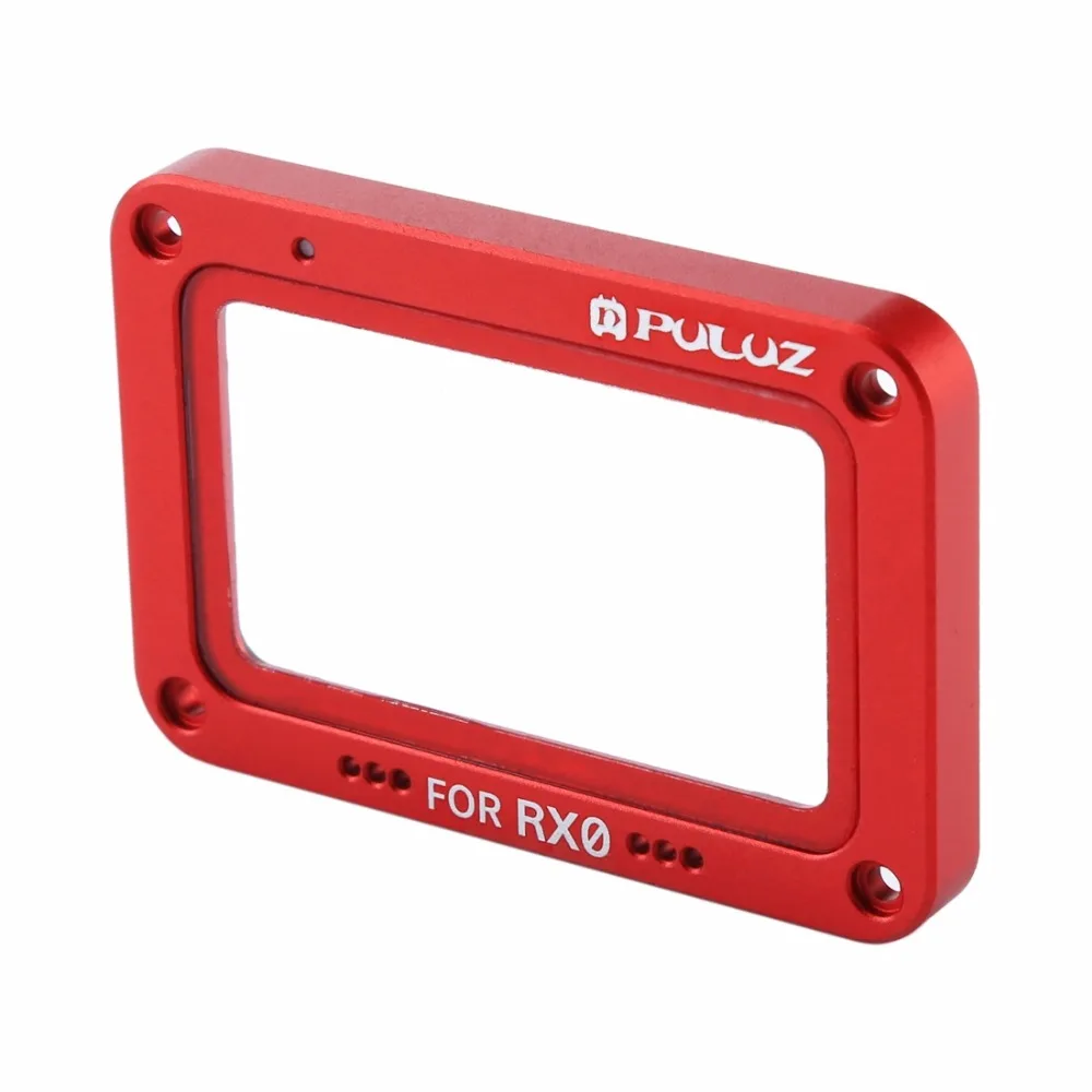 PULUZ для sony RX0 Алюминий сплав пламени+ закаленное Стекло защитное устройство для объектива с шурупы и отвертки