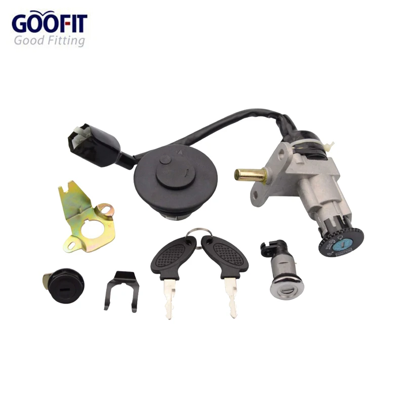 

GOOFIT Motorcycle Accessory Ignition Switch Key Assy for 50cc-150cc Scooter ATV H054-040