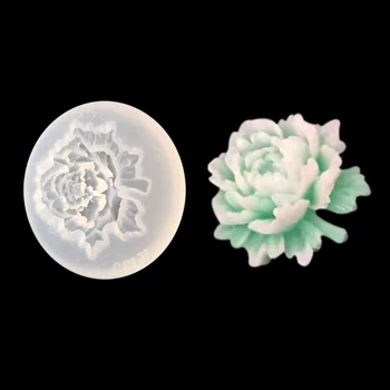 

3D Flower Fondant Mold Bloom Rose Silicone Mould For Resin Jewelry Pendants Necklace Jewelry Making Charms DIY Crafts dropship