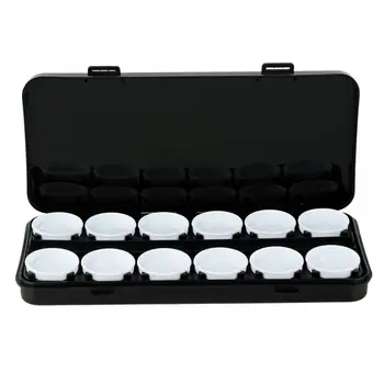 

Nails 24 Slots Nail Polish Color Mixing Plate UV Gel Manicure Painting Drawing Detachable Box
