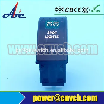 

M233 waterproof SPOT LIGHTS ON-OFF 5PIN 2 led illuminated 12V IP68 rocker switch