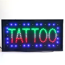 Светодиодный цвет плакат на тему татуировок салонная тележка плакат на тему татуировок знак рекламный неоновый краска для татуажа инструмент