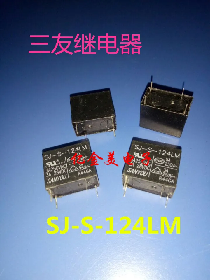 

SJ-S-124LM Relay coil voltage 24VDC A group of normally open 4-leg 3A250VAC