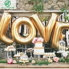 16″ Gold Silver LOVE Helium Foil Ballons Letter Baloon Wedding Party Valentine’s day Decoration Holiday Decorations