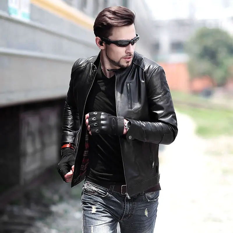THOOO Wholesale New HOT GENTLEMEN'S Black pu leather classic fashion