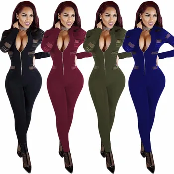 

Lace Patchwork Women Fashion Bodysuits Hot Club Women Bodysuits