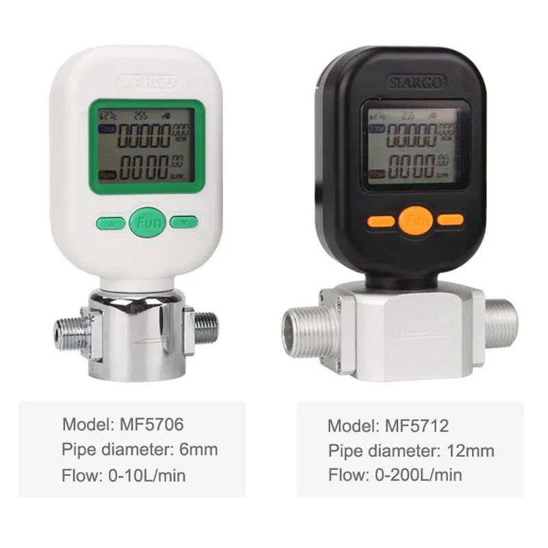 MF5706 (0 10 л/25 л) измеритель расхода газа MF5712 200 цифровой расходомер сжатого воздуха