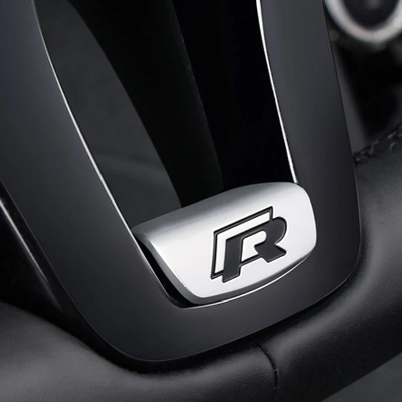 

For Volkswagen Tiguan MK2 Golf 7 MK7 Passat B8 Variant steering wheel sequin decorative patch car logo R