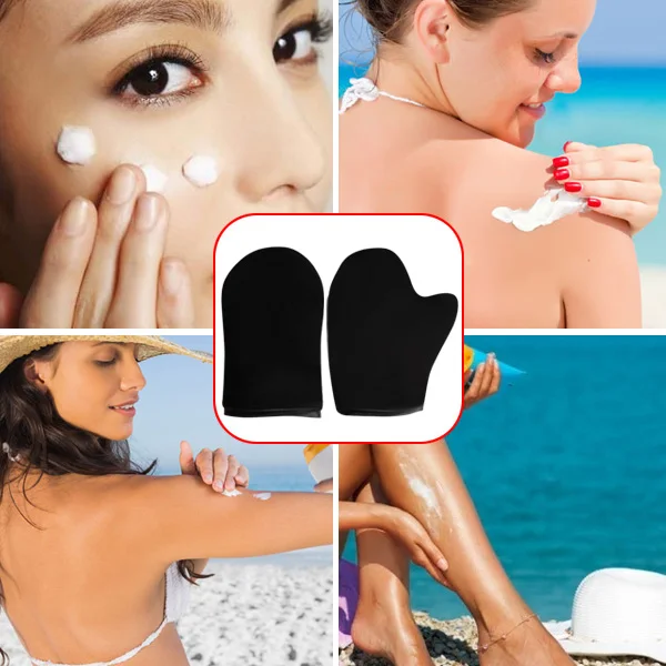2019 Reusable Body Self Tan Applicator Tanning Gloves Cream Lotion Mousse Body Cleaning Glove Self Tanner