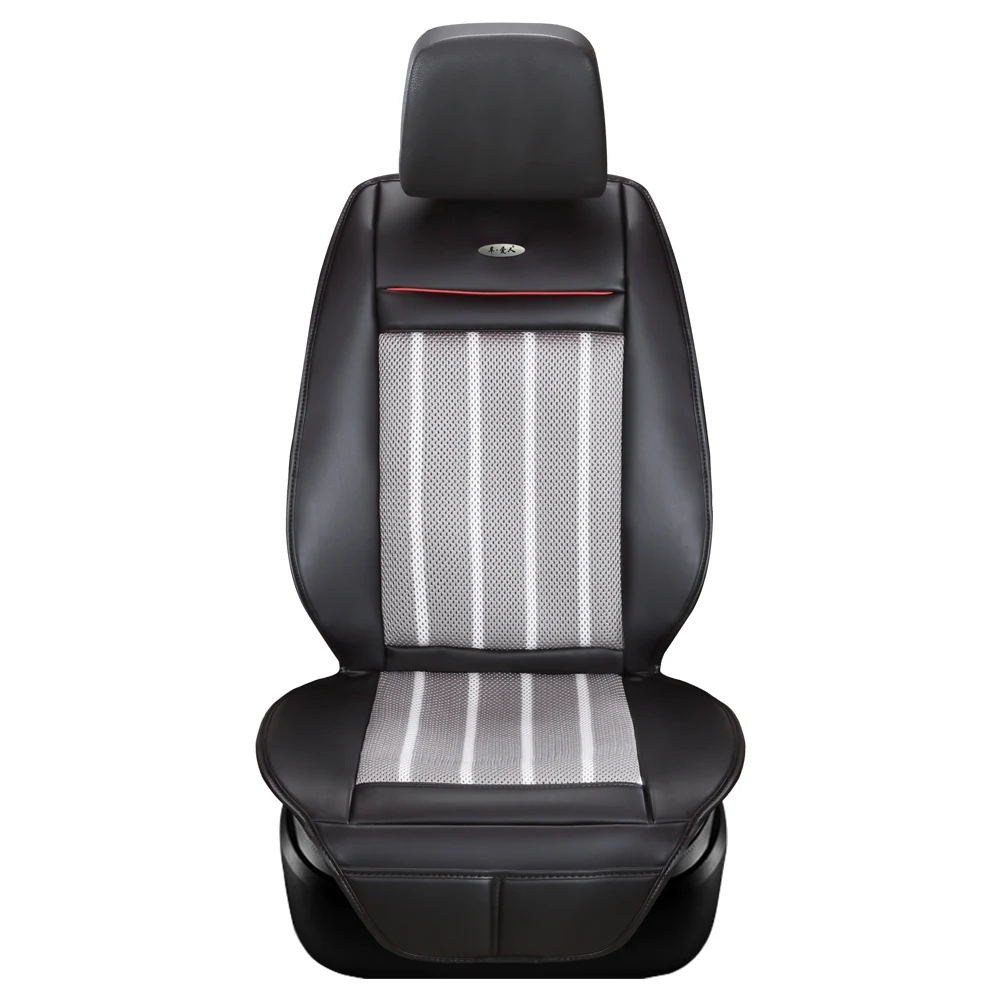 

AiLinSha Summer Airy Vehicle mounted Ventilated Cooling auto Seat cover Massage Icy surface Car Seat Cushion protector accessory