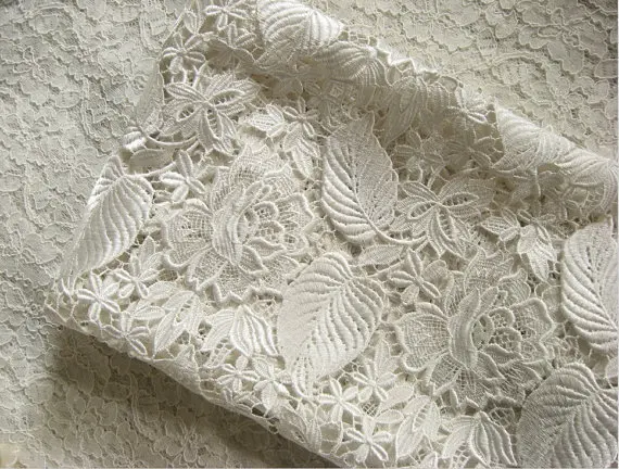 ivory lace material for sale