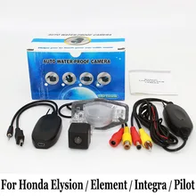Стоянка для автомобилей Камера Для Honda Elysion/Элемент/Integra/Pilot/RCA AUX Проводной Или Беспроводной HD CCD Ночного Видения Заднего Вида камера