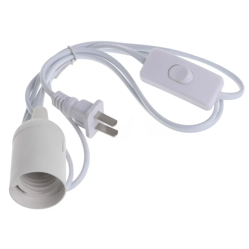 E27 Light Bulb Lamp Socket To US AC Plug Power Cord Adapter On Off E27 Light Bulb Lamp Socket To US AC Plug Power Cord Adapter On Off