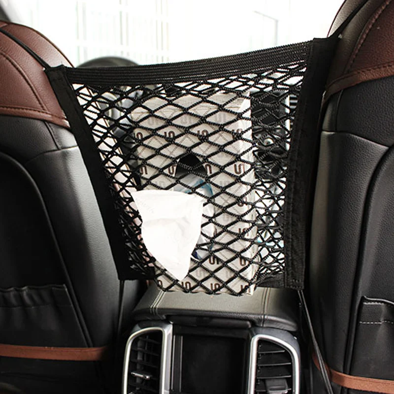 

Car styling new car rear seat elastic rope mesh storage bag for Subaru Forester Outback Legacy Impreza XV BRZ
