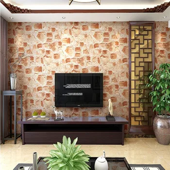 

3D Stereo Rock Stones Wallpaper Green Gray Marble Living Room TV Background Restaurant Wallpaper