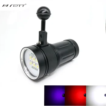 

NEW Diving LED Flashlight Underwater 100m Waterproof Photography Video Tactical Flashlight XHP70 / XHP90 20000 Lumens LED Torch