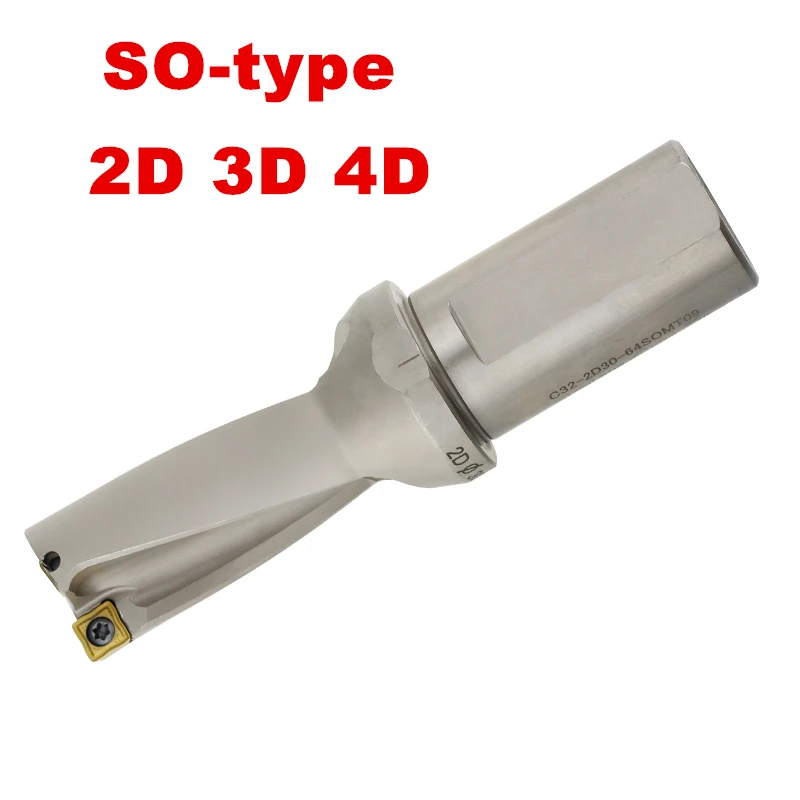 

SO C20 10mm 11mm 12mm 2D 3D 4D Indexable U Drill Power Small Drilling Bit for Metal Tool SOMT04 Insert