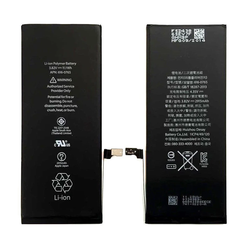 For iPhone 6 Plus Battery Real Capacity 2915mAh 0 Cycle With