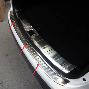 

Protective Pad On The Rear Trunk Trim Lid Threshold Rear Door Sill Car Styling For Nissan QASHQAI 2016