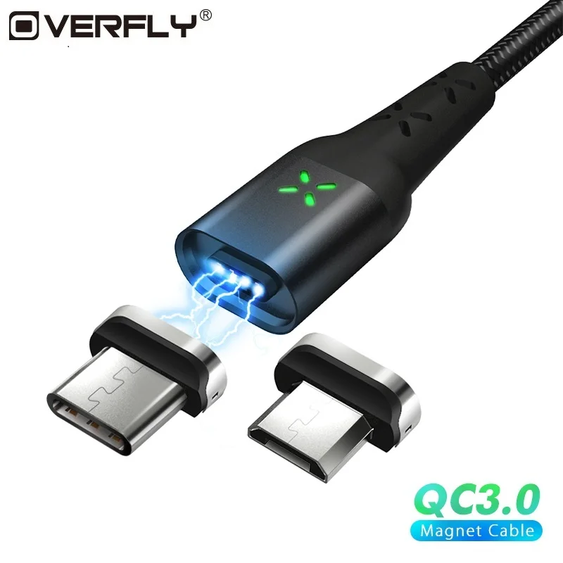Магнитный кабель Micro usb type C магнитное зарядное устройство для передачи данных