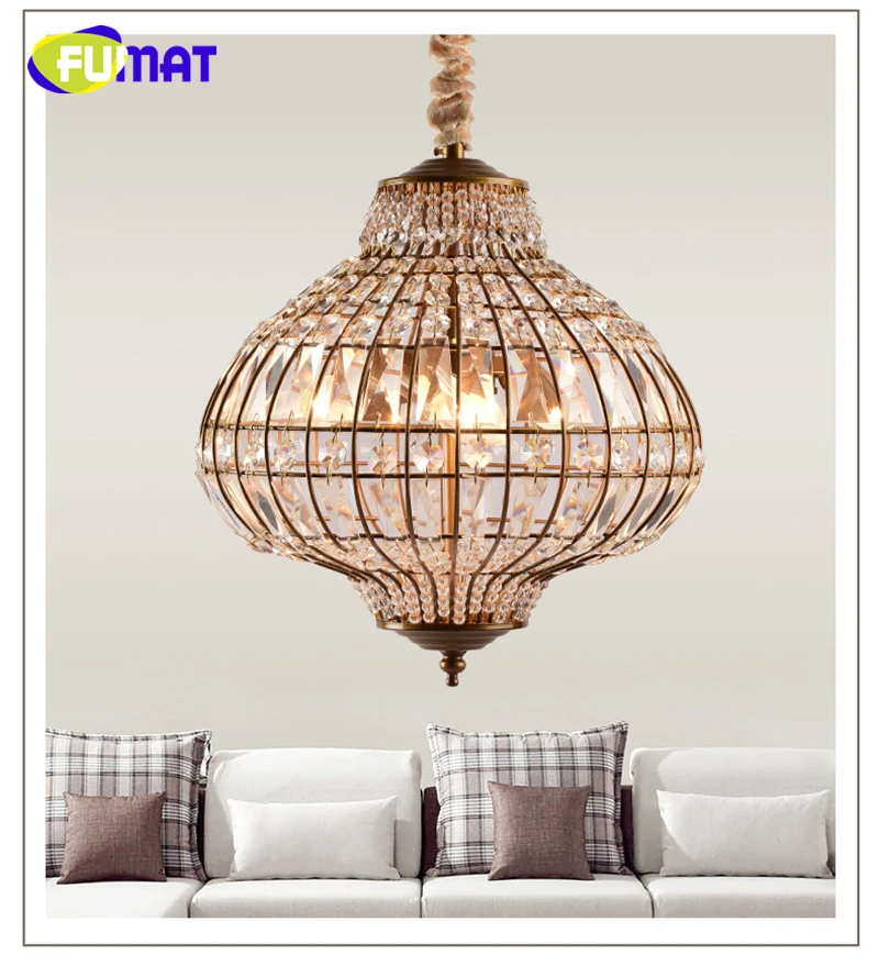 FUMAT Crystal K9 Birdcage Pendant Lamps LED Lighting Light chandeliers  1