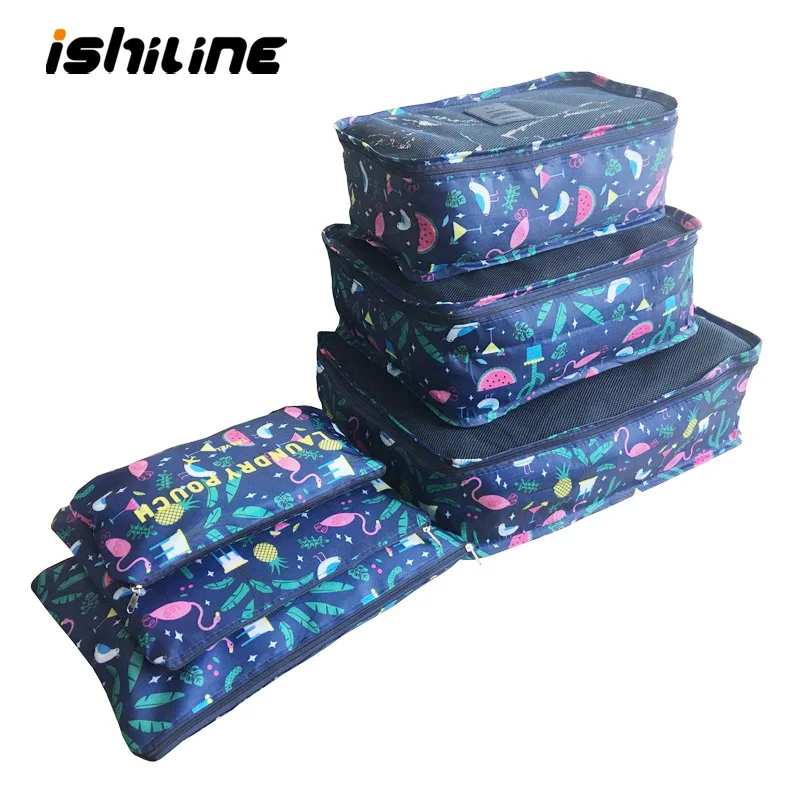  6pcs/set Travel Organizer Storage Bags Portable Luggage Organizer Clothes Tidy Pouch Suitcase Packi - 32965828651