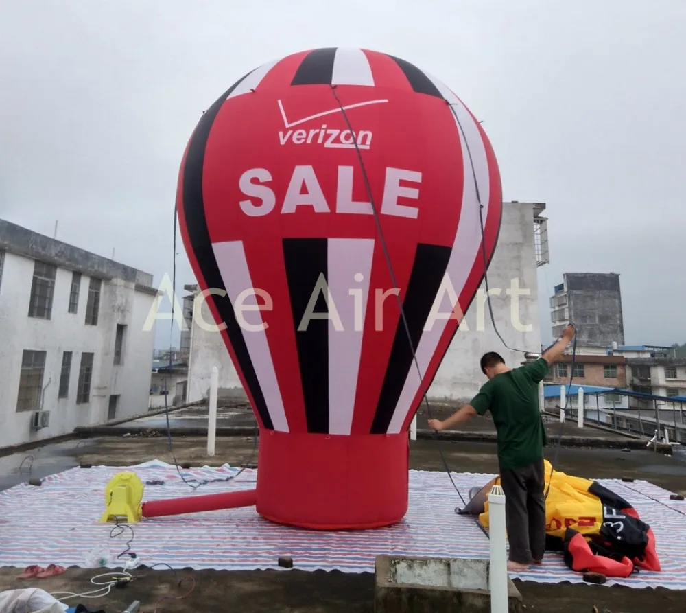 Удивительный высокий надувной воздушный шар на крышу для мобильных продаж продвижение