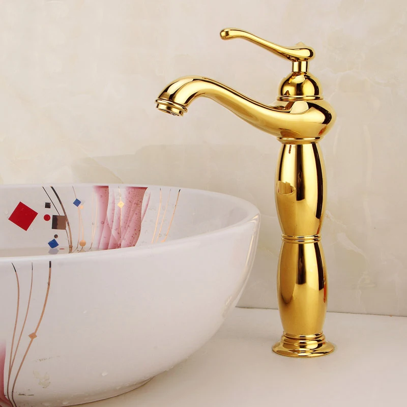 

Gold bathroom sinks basin faucet