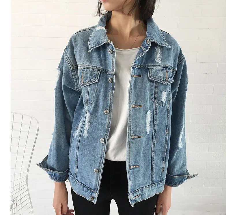 women's polo denim jacket