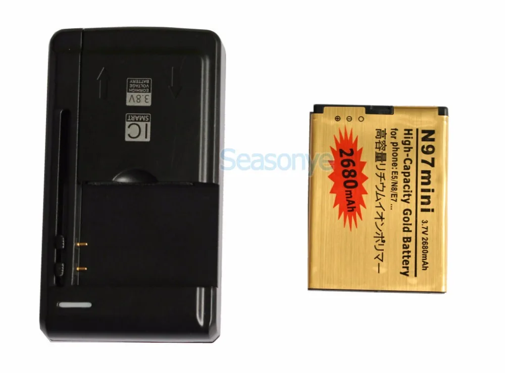 Seasonye 2680mAh BL 4D BL4D Gold запасной аккумулятор + универсальное зарядное устройство для