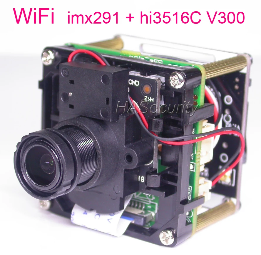Wi Fi H.265 / H.264 1/2.9 &quotSony STARVIS IMX291 CMOS + Hi3516C V300 CCTV IP камера Модуль платы блока