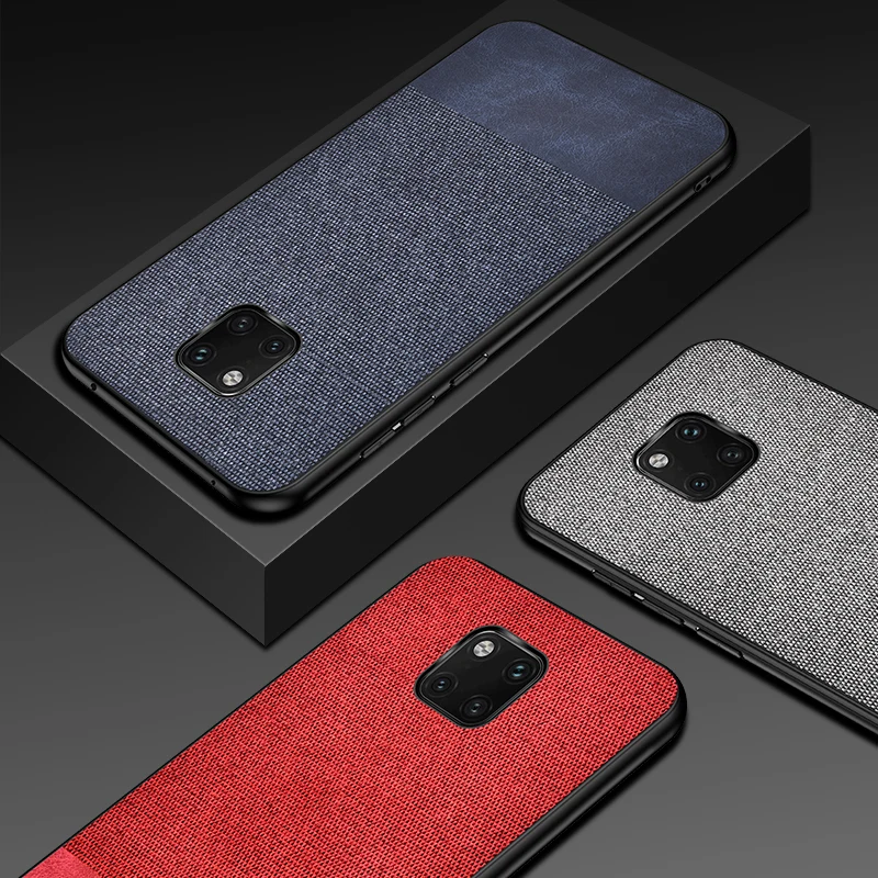 

Soft Silicone Cloth Cover Case For Huawei p20lite p20 Pro Retro Shockproof Case For Huawei Mate 20lite Mate20 Pro Cover