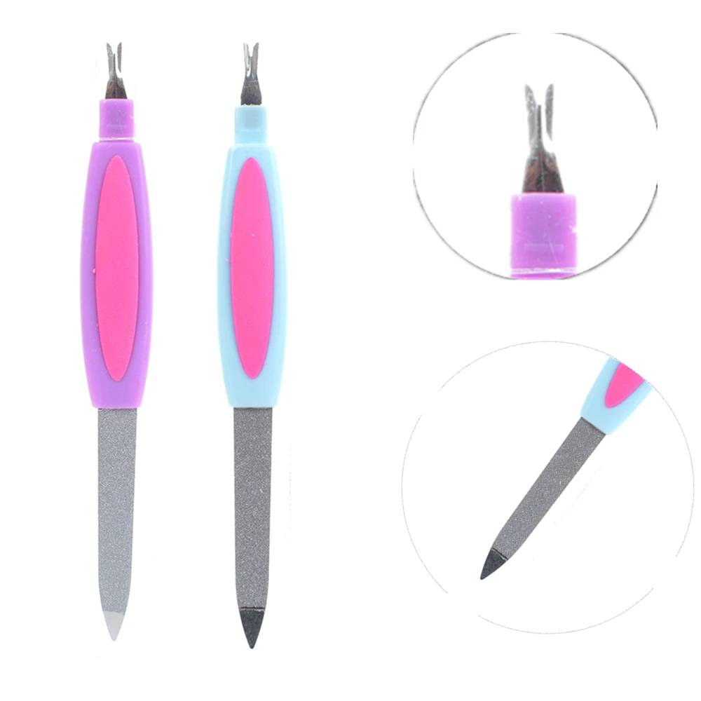 

1Pc Stainless Steel Nail Art File Scrub Buffer Double-sided Pedicure Tools Nail Beauty Tools Multifunction Nail Care Tools